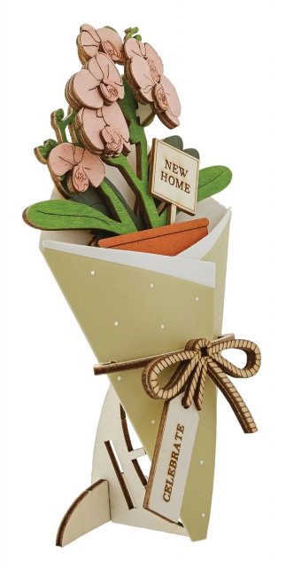 Wild and Wood-New Home 3D Flower Card