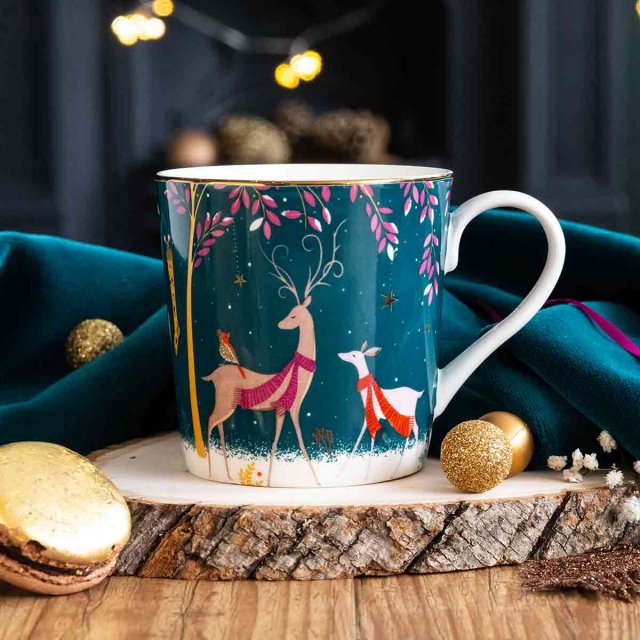 Sara Miller-Mug Deer & Robin Woodland Tales