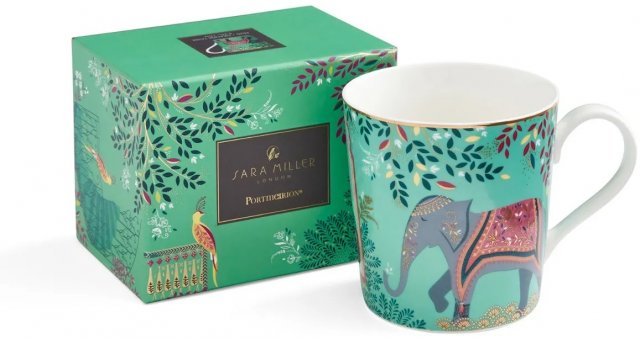 Sara Miller India Mug-Light Jade