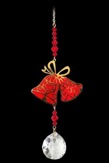 Crystal Dreams Christmas Bells Red