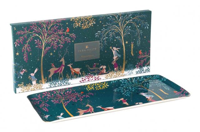 Sara Miller-Sandwich Tray Deer & Robin Woodland Tales