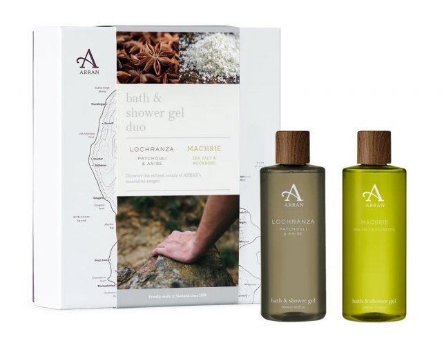 Arran Aromatics Mens Bath & Shower Duo Giftset-Lochranza/Machrie