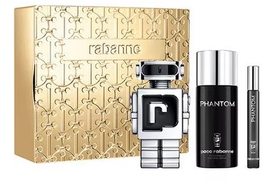 Phantom Eau de Toilette 100 ml + Deodorant 150 ml + Eau de Toilette 10 ml