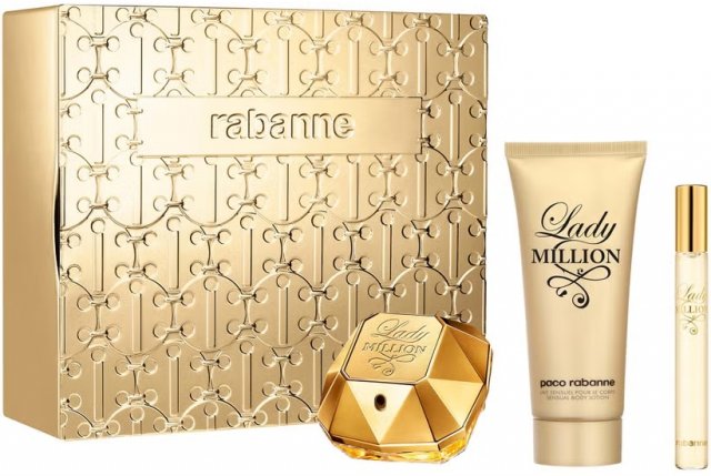 Lady Million Eau de Parfum 50 ml + Sensual Body Lotion 75 ml + Eau de Parfum 10 ml