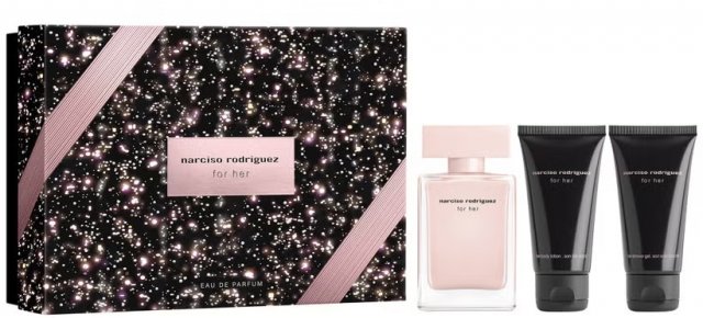 Narciso Rodriguez For Her Eau De Pafum 50ML + Body Lotion 50ml + Shower Gel 50ml