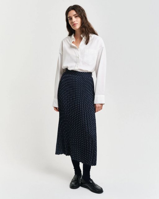 Gant Dot Print Pleated Skirt