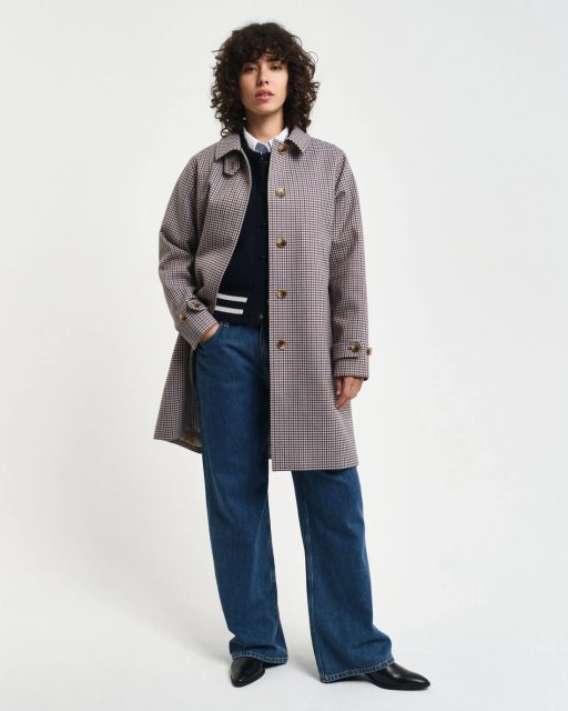 Gant Mini Checked Car Coat