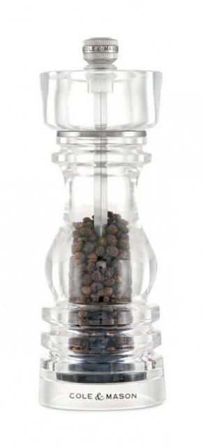 Cole & Mason London Acrylic Pepper Mill 180mm