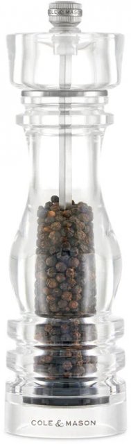 Cole & Mason London Acrylic Pepper Mill 220mm