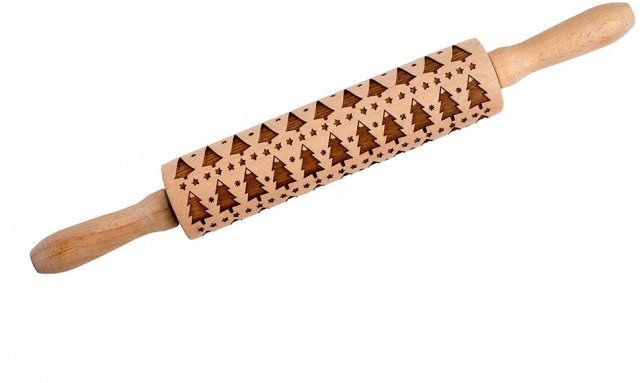 Eddingtons Christmas Tree Etched Rolling Pin