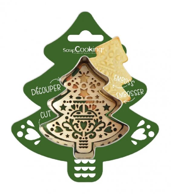 Eddingtons Christmas Tree Cookie Cutter & Embosser