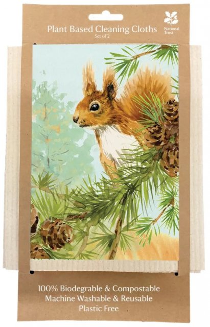 National Trust Red Squirell Plant Based Cleaning Cloths