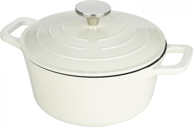 Commichef Cast Aluminium Casserole 20cm 2.8L-Cream