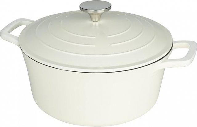 Commichef Cast Aluminium Casserole 24cm 5L-Cream