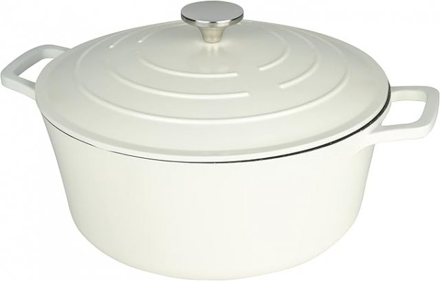 Commichef Cast Aluminium Casserole 28cm 6.5L-Cream