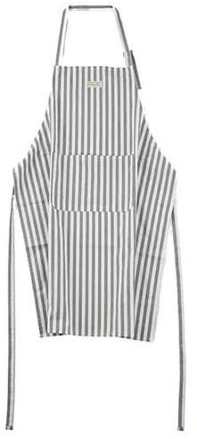 Stellar Textiles 88cm Apron Grey Stripe