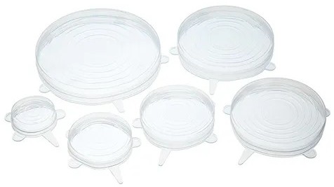 Kitchen Craft Lids Set of 6 Silicone