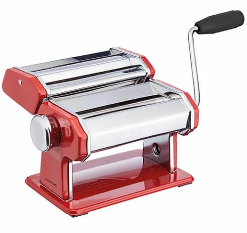 World of Flavours Pasta Machine Red Stainless Steel