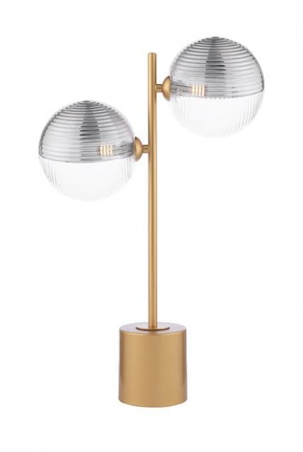 DAR 2Lt Table Lamp Gold