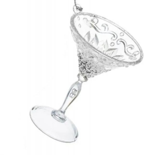 Premier Decorations Silver Wine Glass