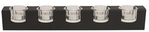 Straits 5pc Tealight Holder Black