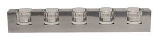 Straits 5pc Tealight  Holder Silver