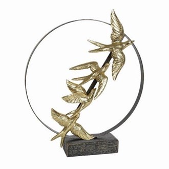 Straits Bird Décor Gold 21x50cm