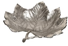 Straits Leaf Dish Silver 22cm