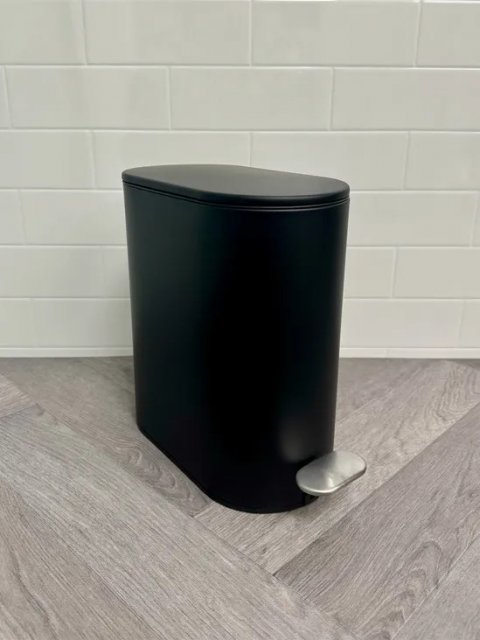 Showerdrape Fortuna 5Lt Pedal Bin Black