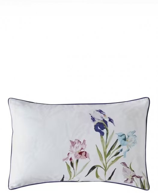 Laura Ashley Hawling Irises  Standard Pair Pillow Cases Grape