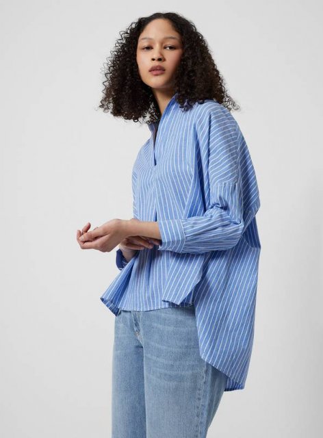 French Connection Rhodes Wider Stripe Popover