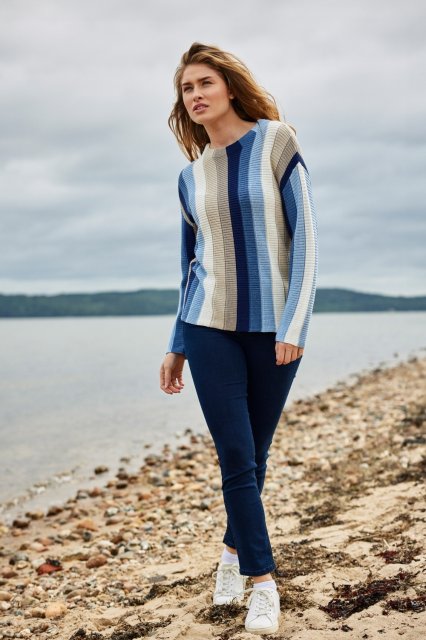 SUNDAY Wide Stripe Pullover