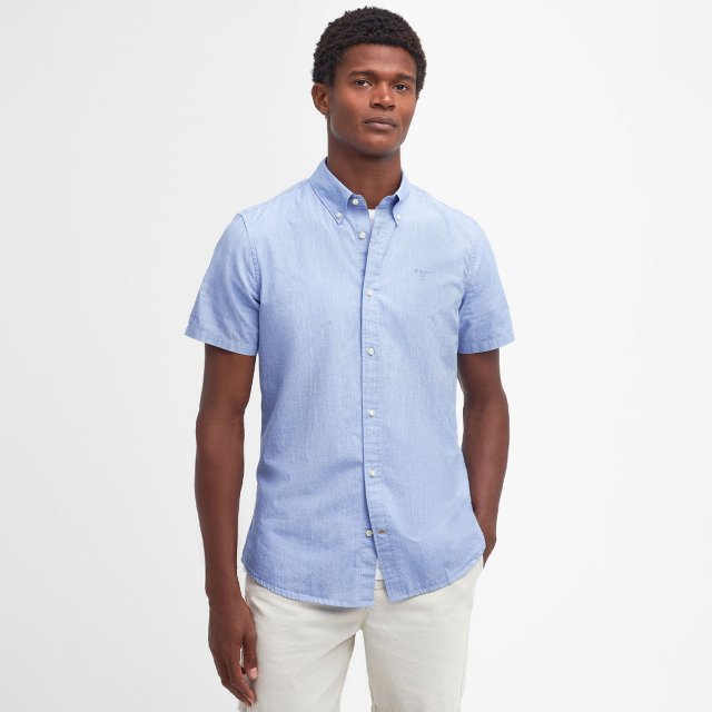 Barbour Poplin Crest Short Sleeve Tailored Shirt