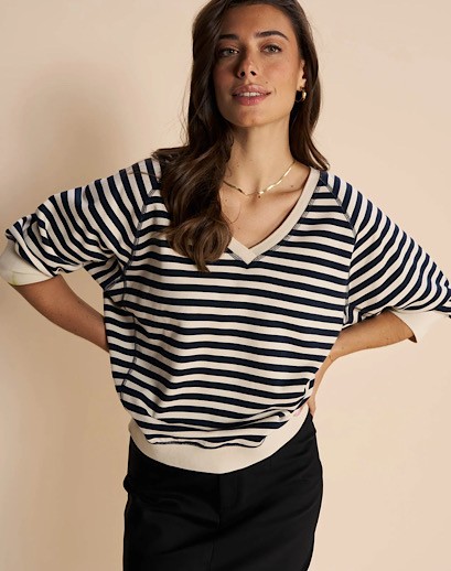 Mos Mosh Maggie Stripe Sweatshirt