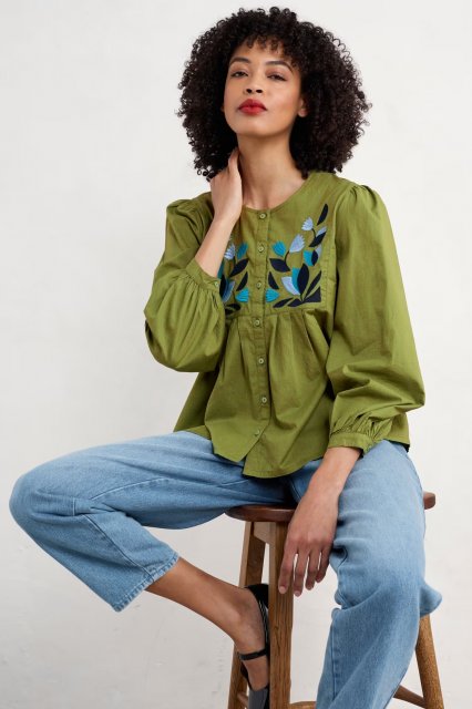 Seasalt Thornapple Embroidered Shirt