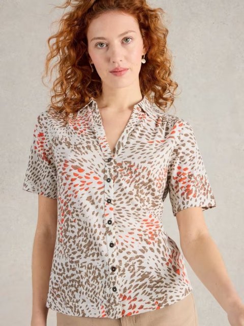 White Stuff Annie Short Sleeve Jersey Shirt