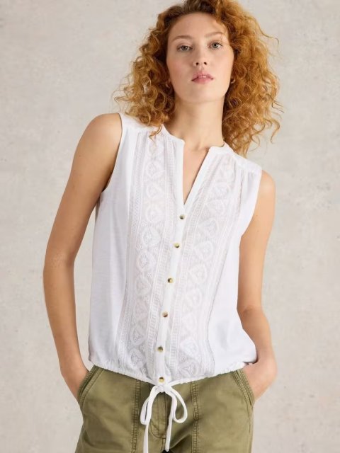 White Stuff Tulip Sleeveless Shirt