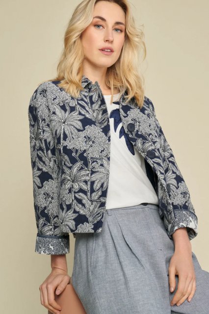 Marie Méro Palm Print Jacket