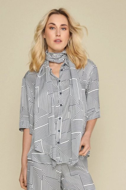 Marie Méro Print Blouse