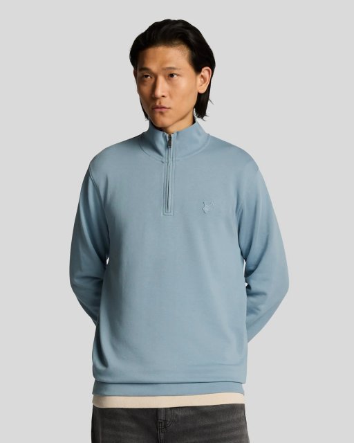 Lyle & Scott  Superfine Quarter Zip Sweatshirt