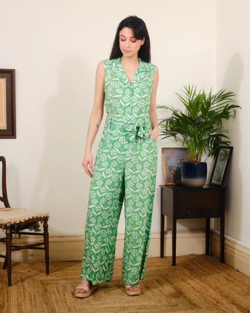 Pretty Vacant Audrey Jumpsuit in Phlox