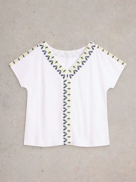 WhiteStuff Neva Embroidered Top