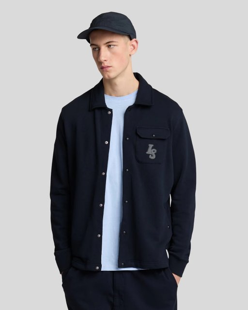 Lyle & Scott  Emblem Loopback Collared Track Jacket