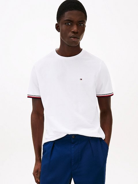 Tommy Hilfiger Global Stripe Cuff Tee