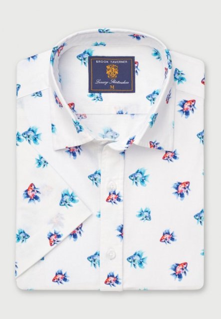 Brook Taverner Fish Short Sleeve Shirt