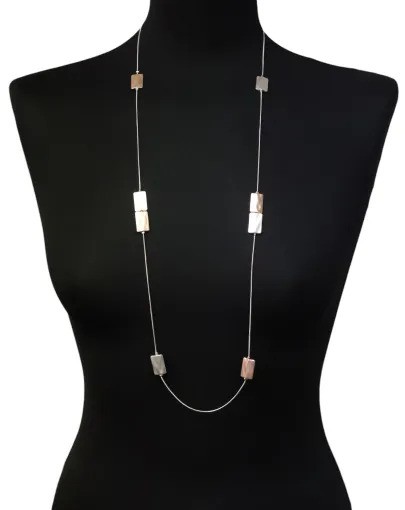 Jess & Lou Cascading Mixed Blocks Necklace