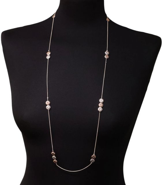 Jess & Lou Cascading Multi Disc Necklace in Mixed