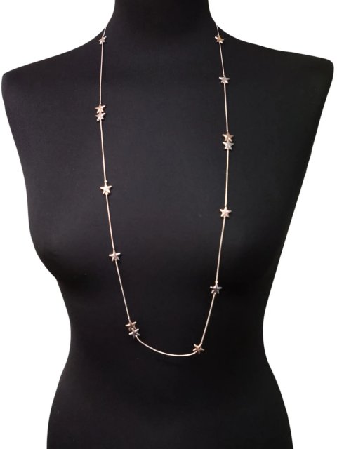 Jess & Lou Delicate Cascading Mixed Stars Necklace