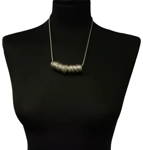 Jess & Lou Sculpted Sophistication Statement Wire Twist Necklace