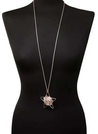 Jess & Lou Web Star Long Pendant